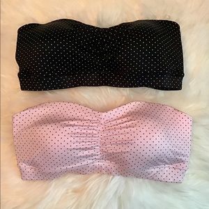 Set of two polka dot bandeaus💞